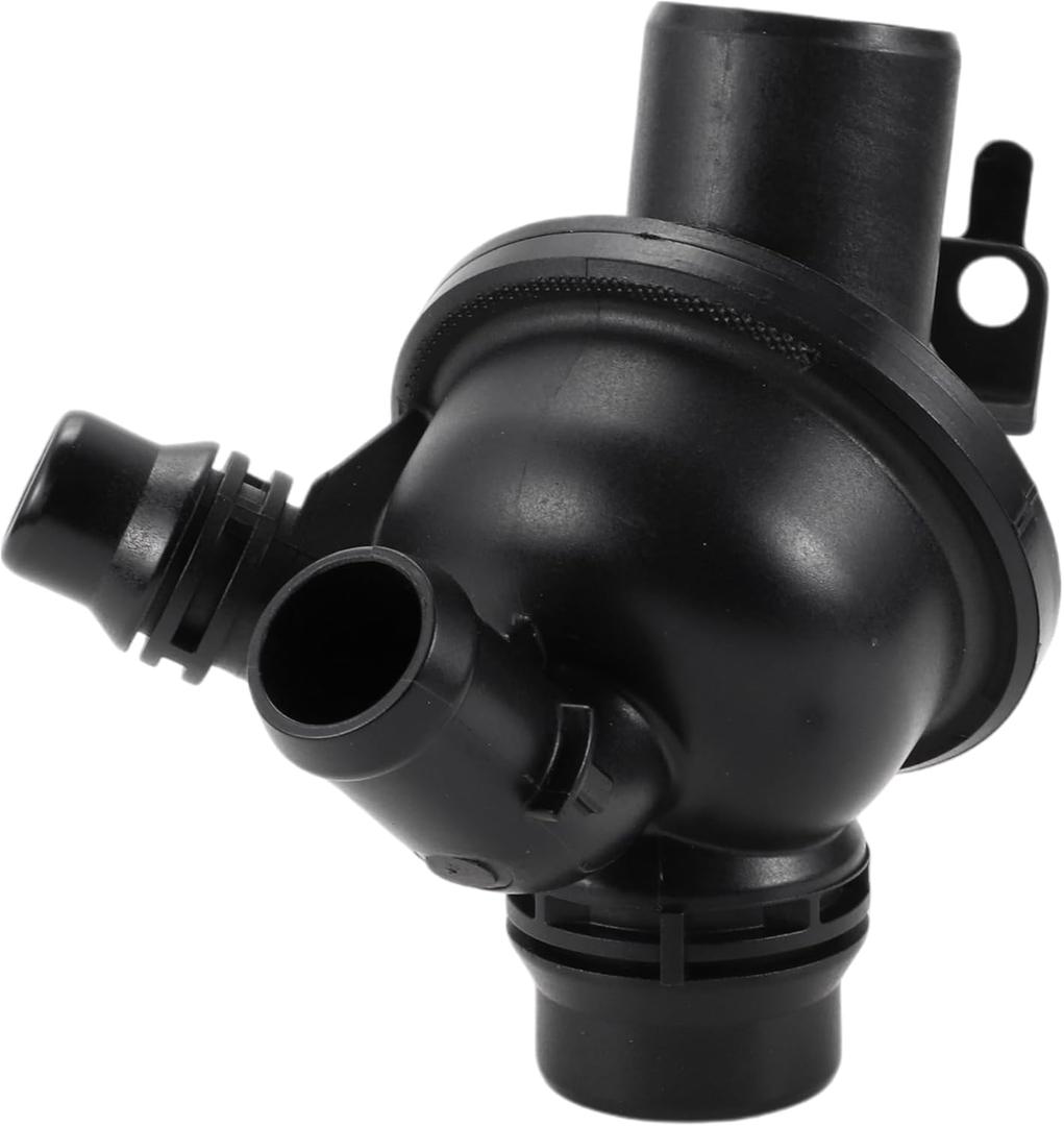 No.11538671514 Car Thermostat for BMW 640i 3.0L L6 2012-2018 Durable Black Inner Engine Coolant Thermostat Housing Assembly Plastic 1 Pcs