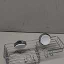 LEVERLOC Shower Caddy Suction Cup, Organizer with Hooks & Soap Holder for Inside Shower, Removable Bathroom Shelf