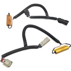 Taillight Conversion Harness 2PCs Fit for Sierra LTZ Denali for Silverado 2016-2018 Fit for RAM 2500 3500 2019 Halogen to LED Adaptor Wiring Left & Right