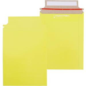 Paperboard Mailers 6x8" - Yellow Paper Mailers - 25 Pack - Cardstock Envelopes - Paper Mailing Envelopes - Cardboard Envelope Mailers - Cardboard Envelopes - Cardboard Mailers