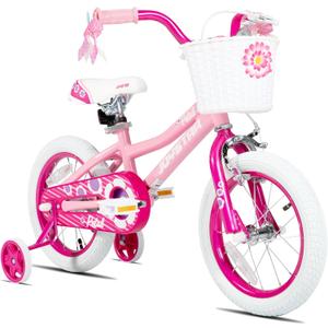 JOYSTAR Girls Bike for Toddlers and Kids Age 3-10 Years, 12 14 16 20 Inch Kids Bike with Training Wheels and Handbrakes, 20 Inch Bike with Kickstand, Multiple Colors