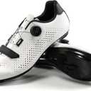Santic Men's Cycling Shoes Road Cycling Riding Shoes Road Bike Shoes with Buckle- Roadway, Size 9