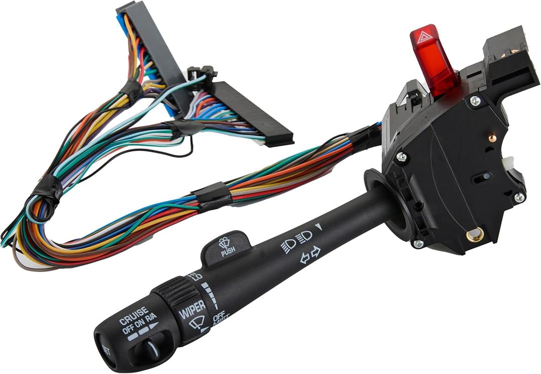 Turn Signal Switch Multi-Function Fits for 1999-2002 Chevy Silverado/Suburban/Tahoe/Avalanche & GMC Sierra/Yukon Replaces#26100839,3441937,Headlights,Hazard Lights,Wiper,Cruise Control