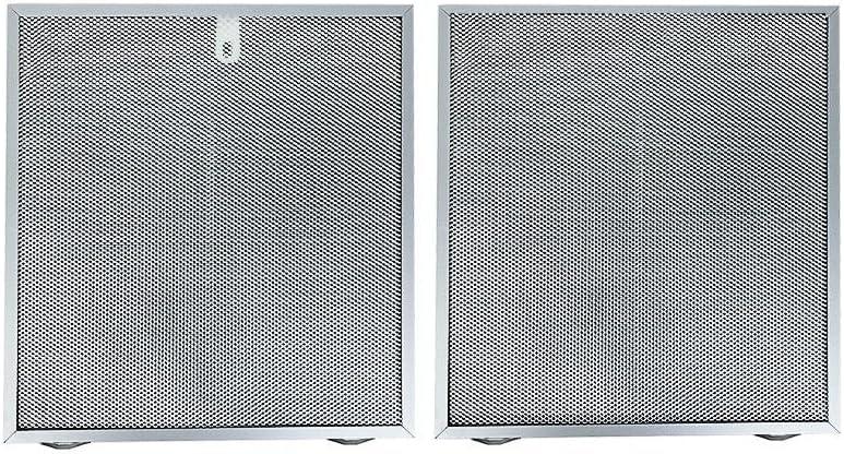 Filtro para campana extractora de 13-7/8 x 15 3/4 x 0.35 pulagadas, filtros de repuestos de campana extractora, 2 filtros de aluminio, reemplazo de filtros, filtro de ventilacion. filter grease