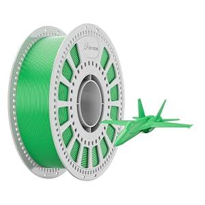JOY FUTURE PLA/PLA+ 3D Printer Filament Matte/Silk PLA Filament 3D Printing Filament 1.75mm +/- 0.02mm Dimensional Accuracy Fit Most FDM 3D Printers 1Kg Spool (2.2lbs) (PLApro-Green)