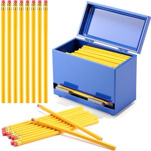 201 Pcs Stainless Steel Pencil Dispenser Kit for Classroom Metal Straw Dispenser with 200 HB Pencils Back to School Supplies Pen Holder for Classroom Desk Teacher Must Haves Office(Blue) 201 Pcs Stainless Steel Pencil Dispenser Kit for Classroom Metal Straw Dispenser with 200 HB Pencils Back to School Supplies Pen Holder for Classroom Desk Teacher Must Haves Office(Blue)