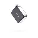 yoocas Portable Power Bank, 2in1 Hybrid Charger-5000mAh 20W Portable Charger with 45W GaN Charger-USB C Dual Ports for MacBook, Dell, Samsung, iPhone, iPad, Switch,Steam Deck and ect-Black & White
