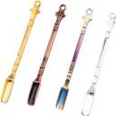 Mini Spoon Metal Medicine Spoon Shovel,Mini Shovel Home Supplies Pendants Necklace (MULTICOLOR)