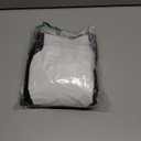 AQX Adult Plastic Pants, Reusable Waterproof Underwear for Incontinence, Leakproof High Waist Cloth Diaper Covers 2Pcs (BlackWhite-2Pcs, M)