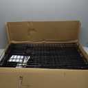 Amazon Basics Durable, Foldable Metal Wire Dog Crate with Tray, Double Door, 36 x 23 x 25 in, Black