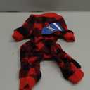 SCENEREAL Dog Pajamas for Small to Large Dogs Soft Pet Sweater Clothes Warm Puppy Onesie Outfits for Doggie Winter Christmas - Dog Jammies Pjs (Red)