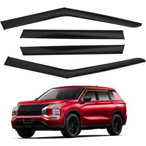 Tape-On Window Visors Rain Guards FIT 20222023 Mitsubishi Outlander  4PCS Vent Deflectors, Acrylic, UV-Resistant, Easy 3M Installation