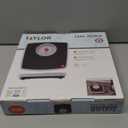 Taylor Battery Free Analog Scales for Body Weight, 330LB Capacity, Easy to Read Large 4.25-inch Dial, 10.3 x 10.6-inch Vinyl Mat Platform, Black