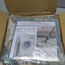 BESTSWEETIE 3x5 Area Rug Washable Rugs for Living Room, No Pile Boho Carpet for Entryway Bedroom Dinning Room, Vintage Carpet Print Distressed Non-Slip, 3 x 5 ft, Green Brick Rust Red