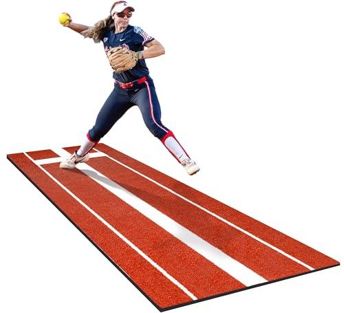KuiBonu 2024 Upgraded Version Softball Pitching Mat with Rubber, Denser Antifade Turf, Antislip Rubber Bottom, 10' X 3' Softball Pitching Mound for Outdoor and Indoor KuiBonu 2024 Upgraded Version Softball Pitching Mat with Rubber, Denser Antifade Turf, Antislip Rubber Bottom, 10' X 3' Softball Pitching Mound for Outdoor and Indoor