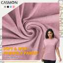 CASMON Post Shoulder Surgery Shirts for Women, After Rotator Cuff Tear Away Full Open Side Snap Adaptive Clothing Unisex (S)