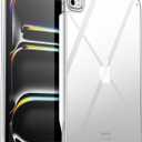 JETech Clear Case for iPad Pro 11-Inch M5/M4 2025/2024 (6th/5th Generation), Anti-Yellowing Transparent Shockproof Slim Tablet Back Cover with Hard PC Back and Soft TPU Bumper