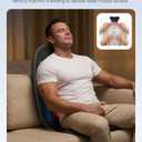 COMFIER Shiatsu Back Massager with Heat,Deep Tissue Kneading Massage Seat Cushion,Massage Chair Pad for Full Back,Body Massager for Home or Office Chair use, Gift