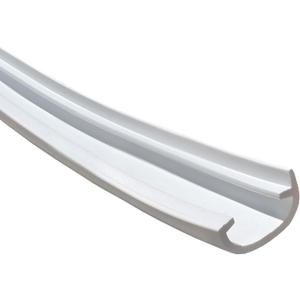 White RV Marine Camper Vinyl 5/8" x 50' Trim Molding Flexible Screw Cap Cover (50 ft, White)