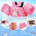 Moko Swim Arm Band for Kids 20-30-50 lbs, Cute Cartoon Toddler Swim Vest, Swimming Water Wings Pool Floaties Sleeve for Children Learn to Swim, Size Child