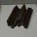 Ilyapa Wood Vinyl Records - 8 Pack Espresso Vinyl Wall Mount Record Shelf to Display Your LP - Record Album Holder for Display & Storage