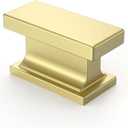 Asidrama 10 Pack Brushed Gold Kitchen Cabinet Knobs Dresser Knobs Drawer Knobs Cabinet Hardware Zinc Knobs for Dresser Drawers (Single Hole Knob)