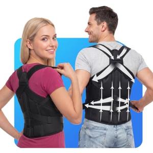 STALLY ONE Posture Corrector for Men & Women, Medical-Grade Back Brace | Full Back Support Brace for Upper and Lower Back, Adjustable Shoulder Straightener for Work, Long Sitting and Exercise, Medium