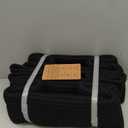 Small Storage Baskets for Organizing | Closet Organizer Bins | Shelf Toy Basket | Woven Rope Baskets | Cube Decorative Box | Shallow Basket | 11.5x7.5x4.7 | 3 Packs Black