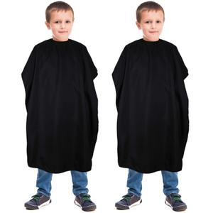 Geyoga 2 Pcs Kids Barber Cape Kids Hair Cutting Capes for Salon Waterproof Apron for Haircut 47. 3 x 31. 5 Inch