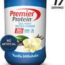 Premier Protein Whey Protein Powder, Vanilla, 28 Ounce, Best By: 03/14/26