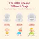 NatureBond Baby Food Feeder/Fruit Feeder Pacifier Nibbler (2 Pack) - Infant Teething Toy Teether Weaning in Appetizing Colors | + Additional Silicone Sacs (Sunshine Orange and Lemonade Yellow)