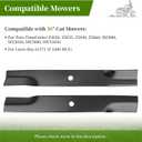 110-6837-03 Mower Blades Fit for Toro TimeCutter 50" Deck SS5000, 115-5059-03 High Lift Blades Compatible with Toro Z5000 SS5060 50" Zero Turn Mower Riding Tractor, Replace 112-9759-03, 3 Pack