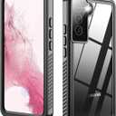 Designed for Samsung Galaxy S22 Case Waterproof,Built-in Screen & Lens Protector,Full Heavy Duty Protective Phone Case,12FT Drop Shockproof Protection for Galaxy S22 6.1, Black