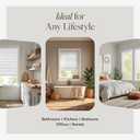CHICOLOGY Cordless Mini Blinds for Indoor Windows, 23" W x 48" H, White Vinyl 1" Slats with Tilt Wand, Light Filtering to Room Darkening, Moisture-Resistant, Child-Safe, Screw-Mount Installation