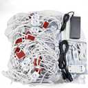 108ft RGBW LED Module Light UL Listed RGB+White 72pcs with Voice APP Remote Control for Permanent Outdoor Eave roof Perimeter Storefront Waterproof (Power Supply and Controller Included)