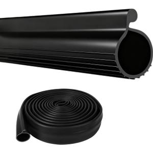 20.3 Ft Draft Blocker Garage Door Seal, 0.19'' P-Type Bottom Weatherstrip Seal, TPE Rubber for Energy Saving, Noise & Dust Reduction, Easy DIY Install, All Season Protection