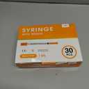 30PACK U-100 1ml Syringes with Needle, 30G 5/16'' (8mm) 1cc, Individual Wrapped Lab Supplies