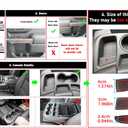 Auovo 27pcs Anti-dust Mats for Chevy Silverado 1500/GMC Sierra 1500 Accessories 2019-2021 Interior Car Cup Holder Inserts,Center Console,Door Pocket Liner Mat (Crew Cab, Split-Bench Seat, Red)