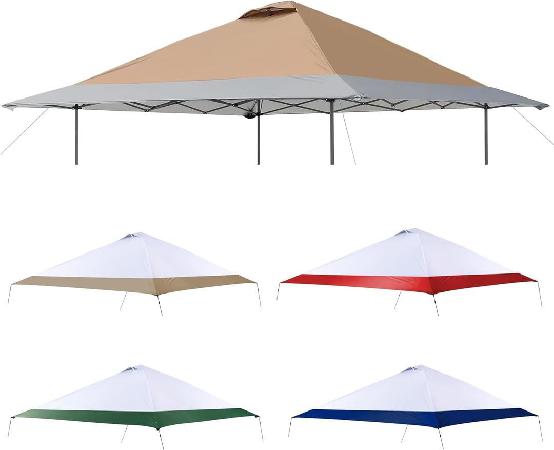 Replacement Cover Compatible with Coleman Oasis 13' x 13' Model:1606532, 2156426, 2156428 2157498, 2622040,Compatible with Core Equipment #40155,#40363,#40325,Canopy Cover ONLY, (Dark Oak)
