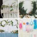 PATIKIL 6"/7"/8"/9"/10"/12" Bamboo Macrame Hoop, 12Pcs 6 Size Wood Floral Hoop Craft Rings for DIY Craft Dream Catcher Wedding Wreath Decor Wall Hanging Decorations