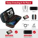 ivoler Carrying Case for Nintendo Switch 2 Model(2025), Portable Hard Shell Pouch Carrying Travel Game Bag for Nintendo Switch 2 Accessories Holds 12 Game Cartridge (Black)