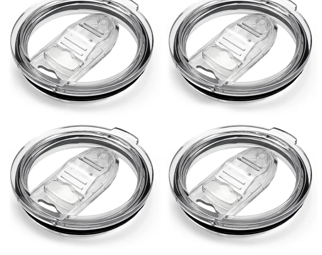 30oz Tumbler Replacement Lids,4 Pack Spill Proof Splash Resistant Covers,Replacement Classic Stainless Steel Tumblers lids fit for YETI Rambler,Atlin, Juro, SUNWILL, Umite Chef and More