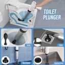 Electric Toilet Plunger, Unclog In One Shot, Remover For Bathroom, Kitchen Pipes Clog, High Pressure Air Plungers For Bathroom Heavy Duty