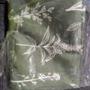 MUXHOMO Dark Green Bed in a Bag Queen 7 Pieces, Queen Comforter Set Reversible Botanical Flowers Design, Ultra Soft & Breathable Bedding Sets with Comforter, Sheets, Pillowcases & Shams