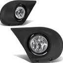 Auto Dynasty Fog Lights Assembly Compatible with 2003 2004 2005 Honda Pilot Front Bumper Driving Fog Lamps w/Bezel, Driver and Passenger Side, Clear Lens
