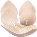 PRETTYWELL Bra Pads Inserts, 2 Pairs Latex Bras Inserts for Sports Bras, Bra Cups Inserts for Bikini Tops