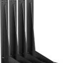 4-Pack 18 Inch Heavy Duty Shelf Brackets, Premium Metal Wall Bracket for Mantel, Countertop Support, Garage Storage Shelves | Floating Shelf Hardware | High Strength Corner Brace