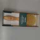100% Boar Bristle Hair Brush for Fine Thin Hair | First Cut Boar, Solid Red Oak Oval Wooden Brush