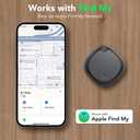 Air Tracker Tags-4 Pack, Bluetooth Tracker Works with Apple Find My APP (iOS Only), Bluetooth Smart Air Tag Keys Finder and Item Locator for Keys, Bags, Luggage, Wallet, Replaceable Battery