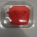 DaQin Compatible with AirPods 4 Case, Soft Silicone Full Protective Case Cover for Apple AirPods 4 Cases with Keychain, Compatible with AirPods 4th Generation Case Accessories for Women Men, Red